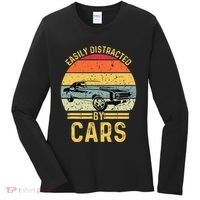 Easily Distracted By Cars Automobile Car Lover Women's Long Sleeve Shirt thumb 0