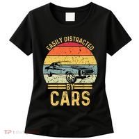 Easily Distracted By Cars Automobile Car Lover Women's T-Shirt thumb 0