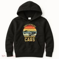 Easily Distracted By Cars Automobile Car Lover Kids Hoodie thumb 0