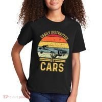 Easily Distracted By Cars Automobile Car Lover Kids T-Shirt thumb 2