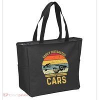 Easily Distracted By Cars Automobile Car Lover Tote Bag thumb 2