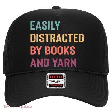 Easily Distracted By Books And Yarn Yarn Lover Hat