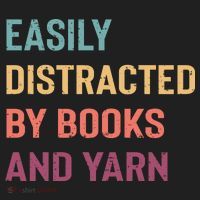 Easily Distracted By Books And Yarn Yarn Lover Hat thumb 2
