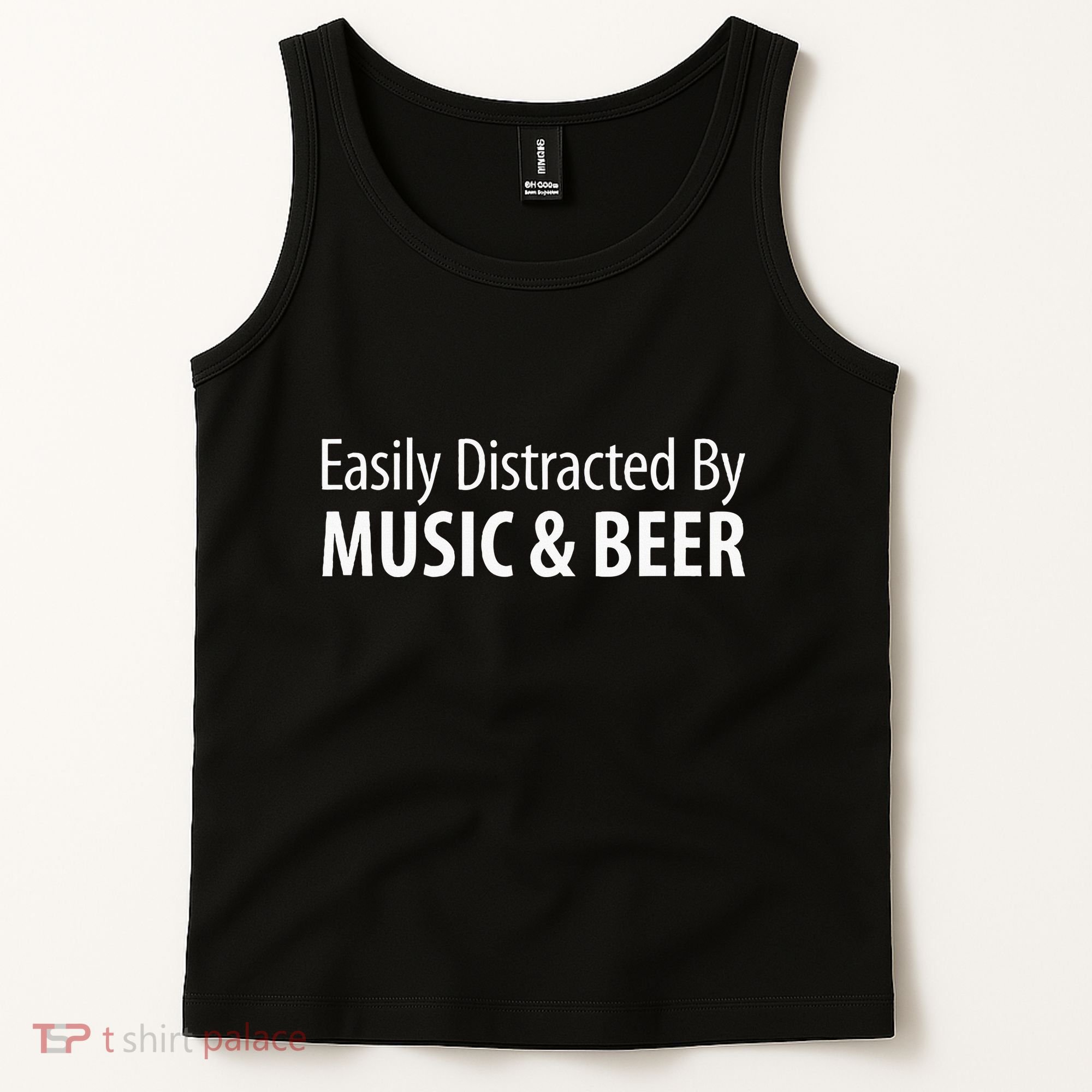 Easily Distracted By Music & Beer Tank Top