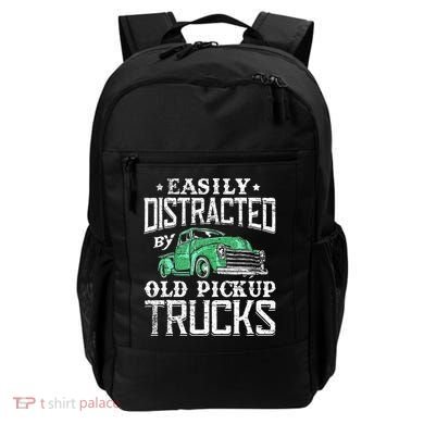 Easily Distracted By Old Pickup Trucks Cute Trucker Backpack