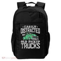 Easily Distracted By Old Pickup Trucks Cute Trucker Backpack thumb 0