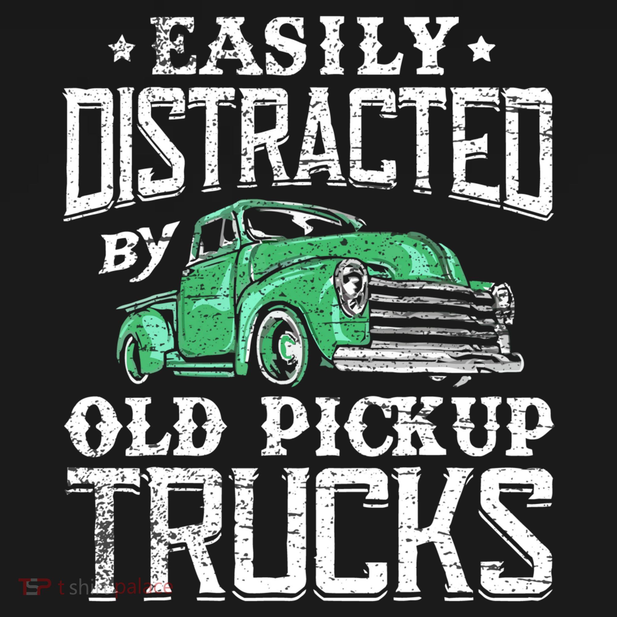 Easily Distracted By Old Pickup Trucks Cute Trucker Tote Bag