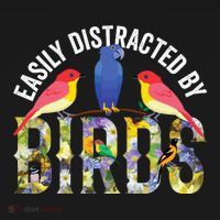 Easily Distracted By Birds Funny Bird Wtahers Backpack thumb 2