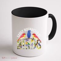 Easily Distracted By Birds Funny Bird Wtahers Coffee Mug thumb 1