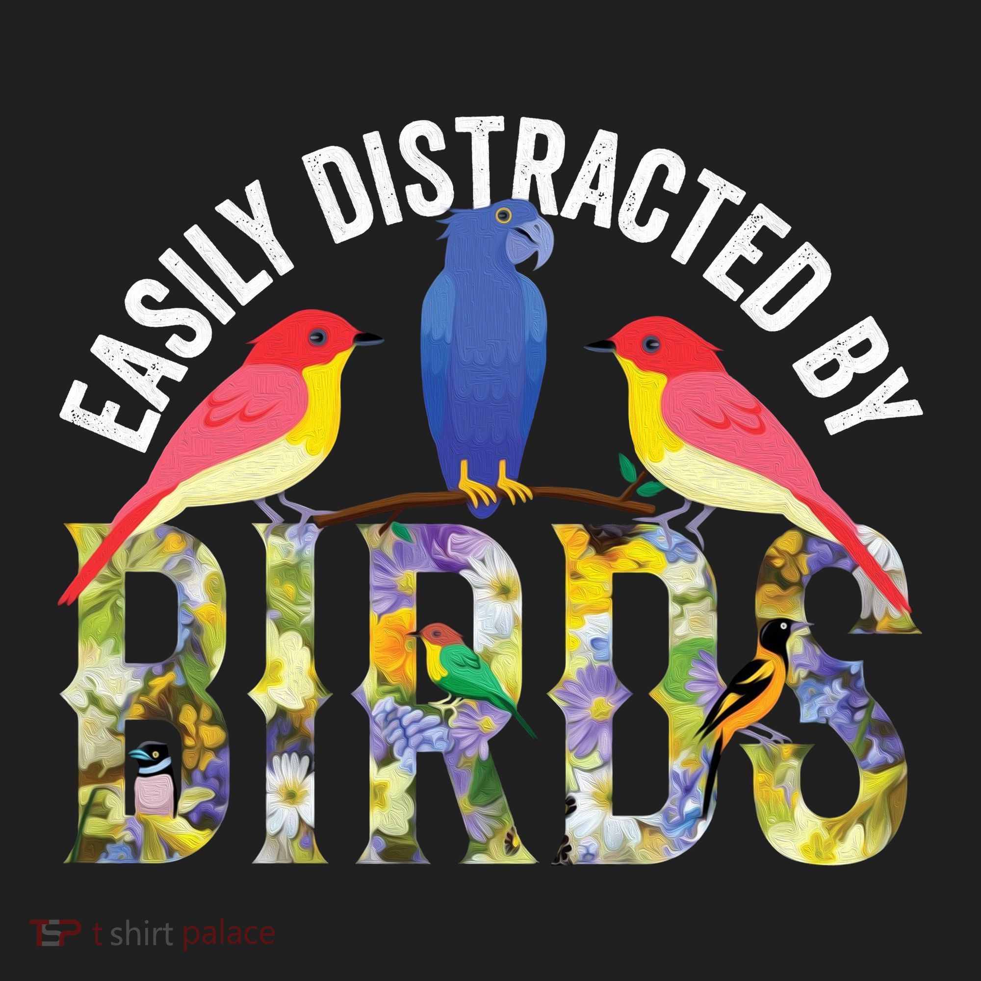 Easily Distracted By Birds Funny Bird Wtahers Tumbler