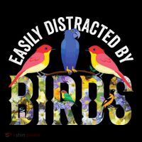 Easily Distracted By Birds Funny Bird Wtahers Ornament thumb 1