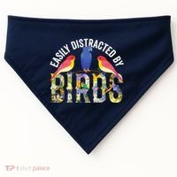 Easily Distracted By Birds Funny Bird Wtahers USA-Made Doggie Bandana thumb 0