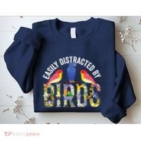 Easily Distracted By Birds Funny Bird Wtahers Sweatshirt thumb 2