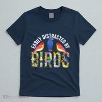 Easily Distracted By Birds Funny Bird Wtahers T-Shirt thumb 5