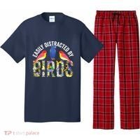 Easily Distracted By Birds Funny Bird Wtahers Pajama Set thumb 0