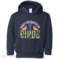 Easily Distracted By Birds Funny Bird Wtahers Toddler Hoodie thumb 0