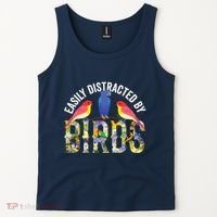 Easily Distracted By Birds Funny Bird Wtahers Tank Top thumb 2