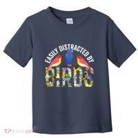 Easily Distracted By Birds Funny Bird Wtahers Toddler T-Shirt thumb 0