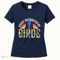 Easily Distracted By Birds Funny Bird Wtahers Women's T-Shirt thumb 0
