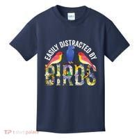 Easily Distracted By Birds Funny Bird Wtahers Kids T-Shirt thumb 0