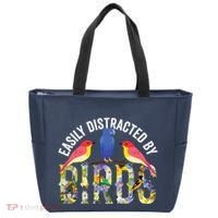 Easily Distracted By Birds Funny Bird Wtahers Tote Bag thumb 0