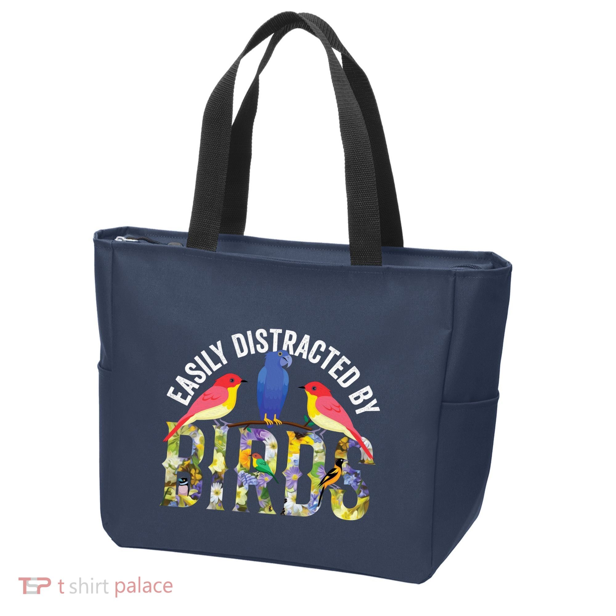 Easily Distracted By Birds Funny Bird Wtahers Tote Bag