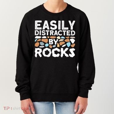 Easily Distracted By Rock Vintage Women's Sweatshirt