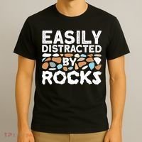 Easily Distracted By Rock Vintage T-Shirt thumb 3