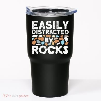 Easily Distracted By Rock Vintage Tumbler