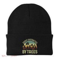Easily Distracted By Trees Funny Tree Planting Trees Beanie thumb 0