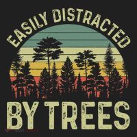 Easily Distracted By Trees Funny Tree Planting Trees Hat thumb 2