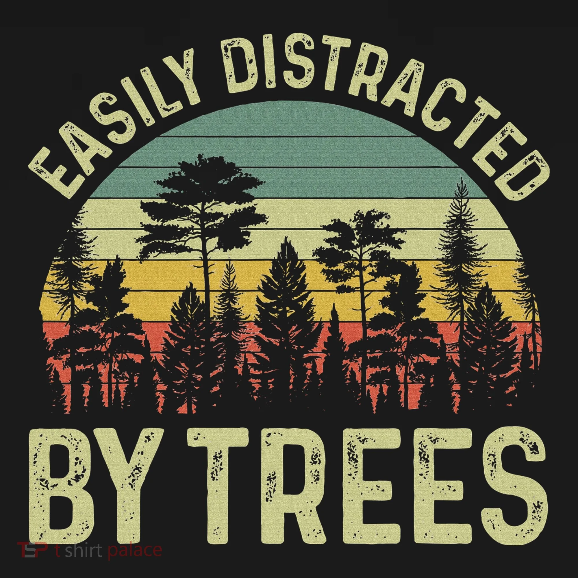 Easily Distracted By Trees Funny Tree Planting Trees Kids Long Sleeve Shirt