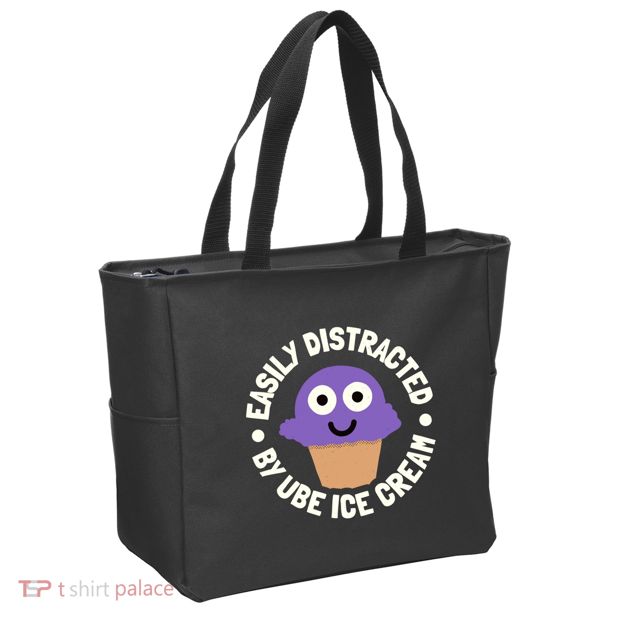 Easily Distracted By Ube Ice Cream Ube Ice Cream Lover Tote Bag