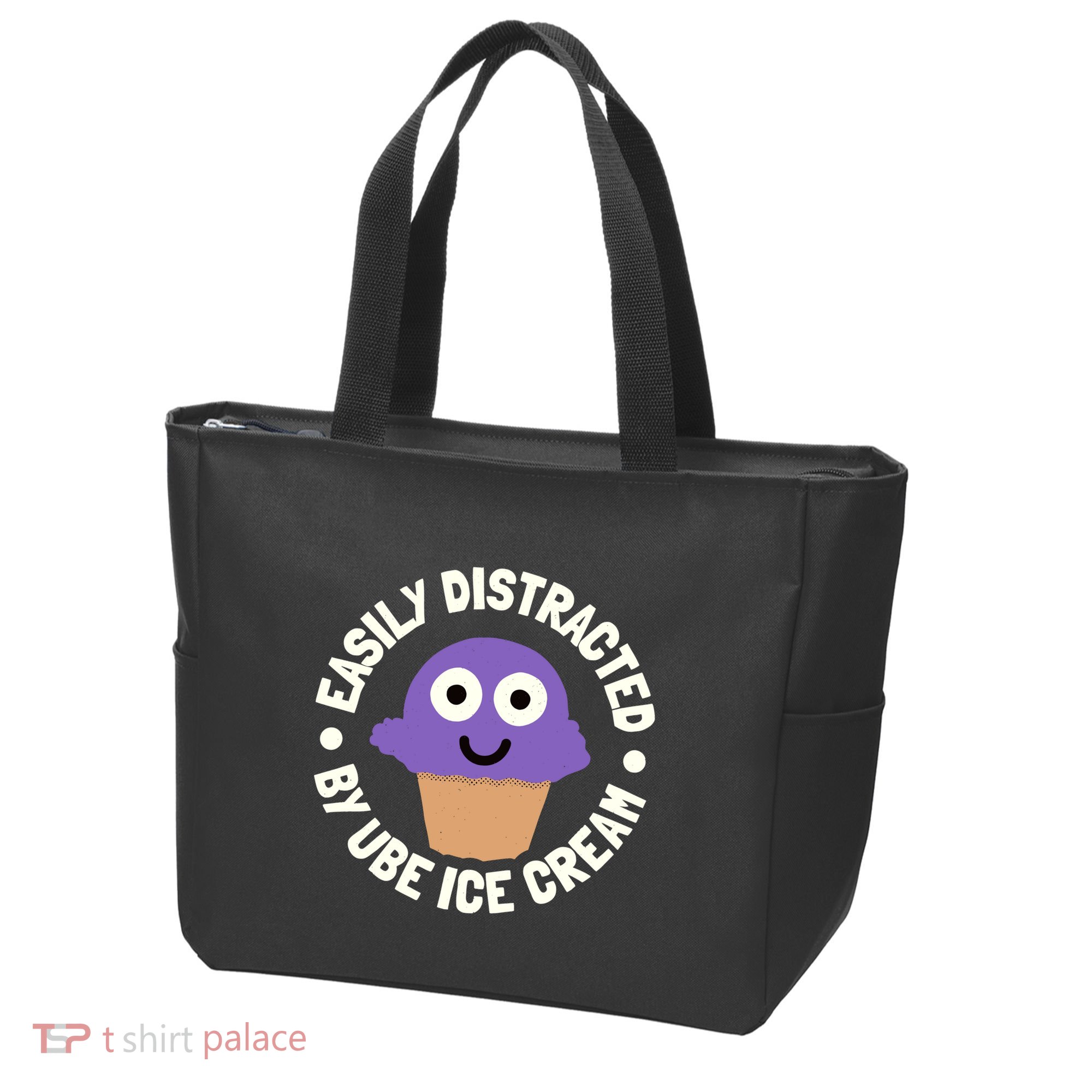 Easily Distracted By Ube Ice Cream Ube Ice Cream Lover Tote Bag
