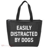 Easily Distracted By Dogs Funny Jokes Sarcastic Tote Bag thumb 0