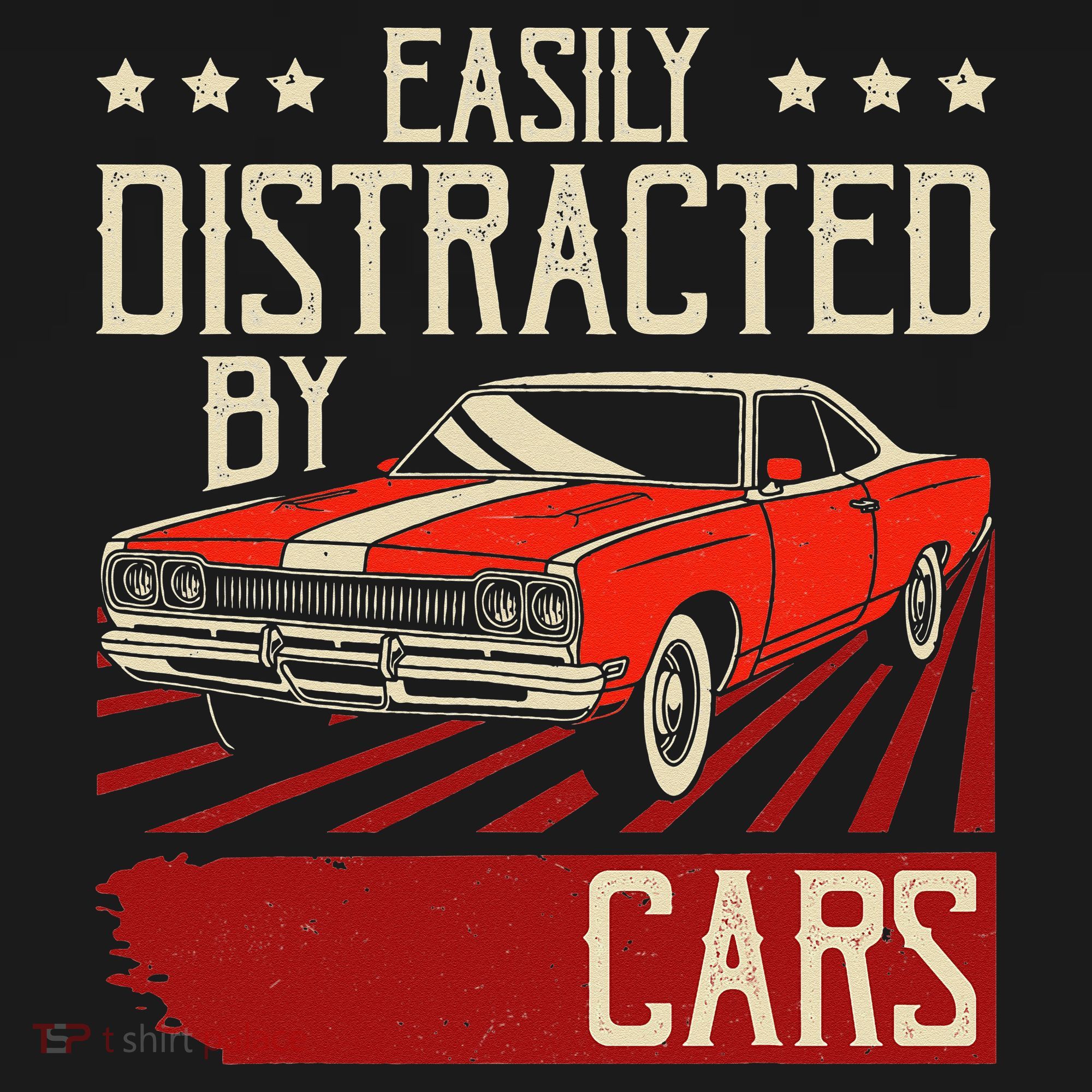 Easily Distracted By Cars Classic Muscle Car Guy Car Lover Sweatshirt