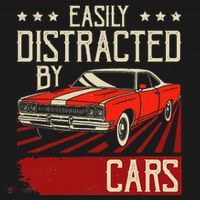 Easily Distracted By Cars Classic Muscle Car Guy Car Lover Baby Bodysuit thumb 2