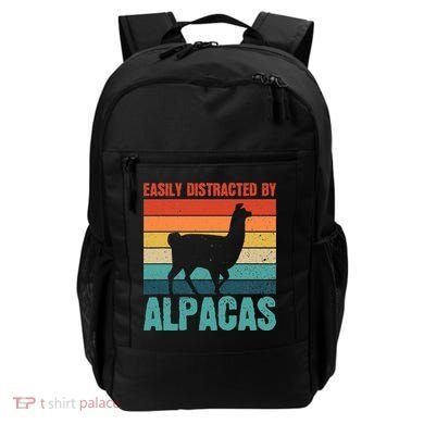 Easily Distracted By Alpacas Design For An Alpaca Fan Backpack