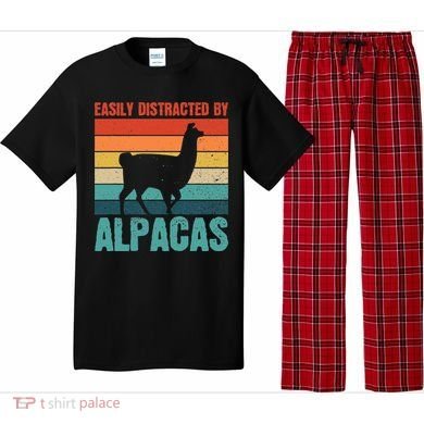 Easily Distracted By Alpacas Design For An Alpaca Fan Pajama Set