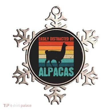 Easily Distracted By Alpacas Design For An Alpaca Fan Ornament