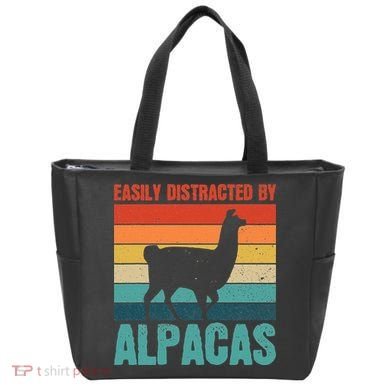 Easily Distracted By Alpacas Design For An Alpaca Fan Tote Bag
