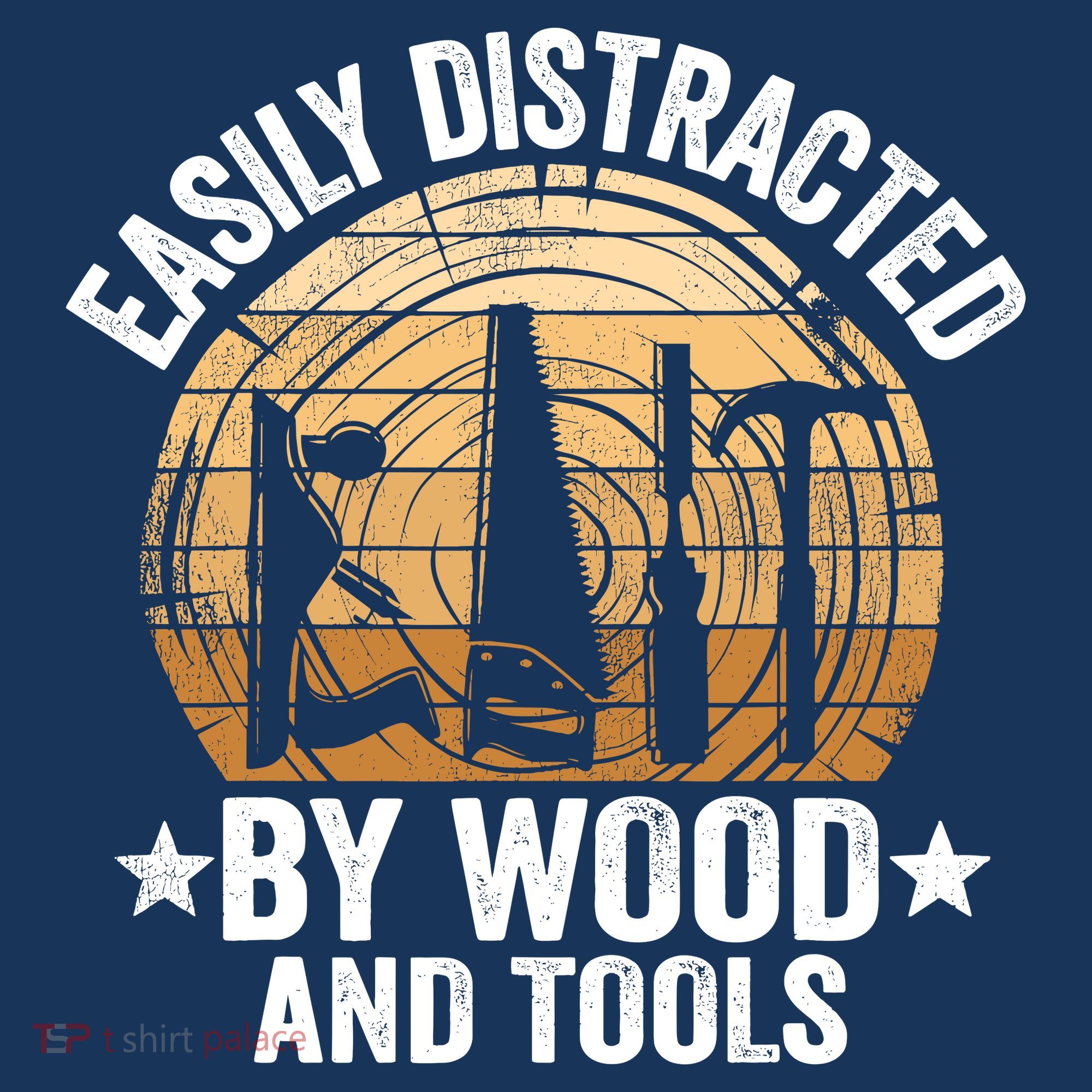 Easily Distracted By Wood And Tools Funny Woodworking Baby Bodysuit