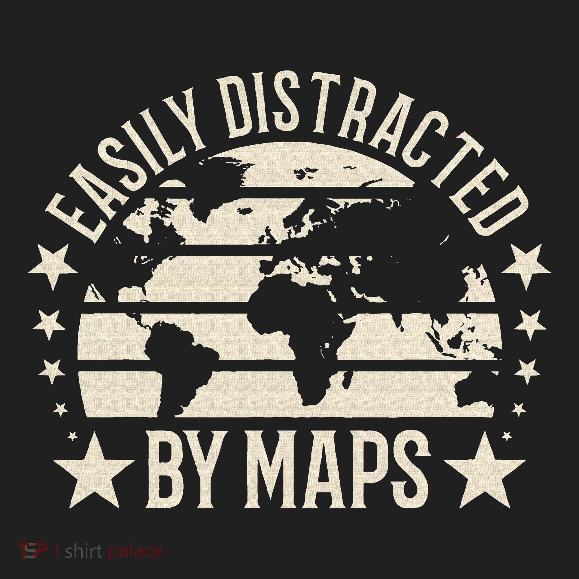 Easily Distracted By Maps Geography Women's Sweatshirt