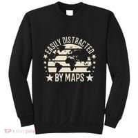 Easily Distracted By Maps Geography Sweatshirt thumb 0