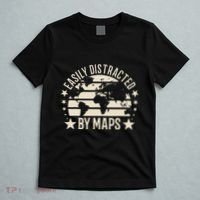 Easily Distracted By Maps Geography T-Shirt thumb 5