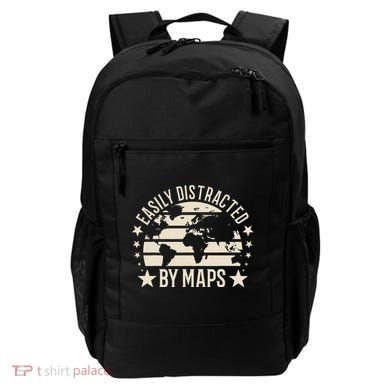 Easily Distracted By Maps Geography Backpack