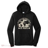 Easily Distracted By Maps Geography Women's Hoodie thumb 0