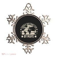 Easily Distracted By Maps Geography Ornament thumb 0