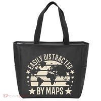 Easily Distracted By Maps Geography Tote Bag thumb 0