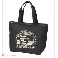 Easily Distracted By Maps Geography Tote Bag thumb 3